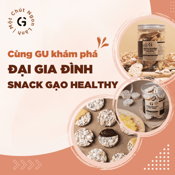 Snack gạo lứt phủ macca GUfoods (Hũ 200g) - Topping siêu hạt, Giòn rụm, Thơm bùi, Giàu dinh dưỡng, Healthy, Eat clean, Thuần chay - Hình ảnh 4