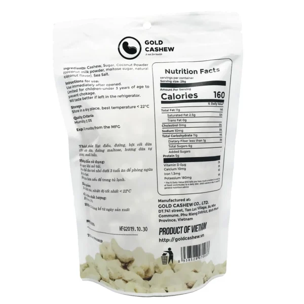 Hạt Điều Vỏ Lụa Rang Muối 500gr - Hình ảnh 4