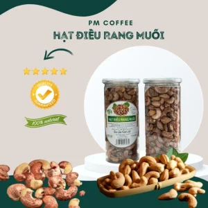 Hạt Điều Rang Muối Đăk Lăk Nguyên Lụa - Hộp 500Gram