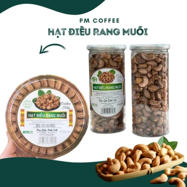 Hạt Điều Rang Muối Đăk Lăk Nguyên Lụa - Hộp 500Gram - Hình ảnh 4
