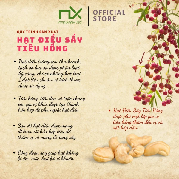 Hạt điều sấy tiêu hồng 230g (280g) _ 340327 - Hình ảnh 3