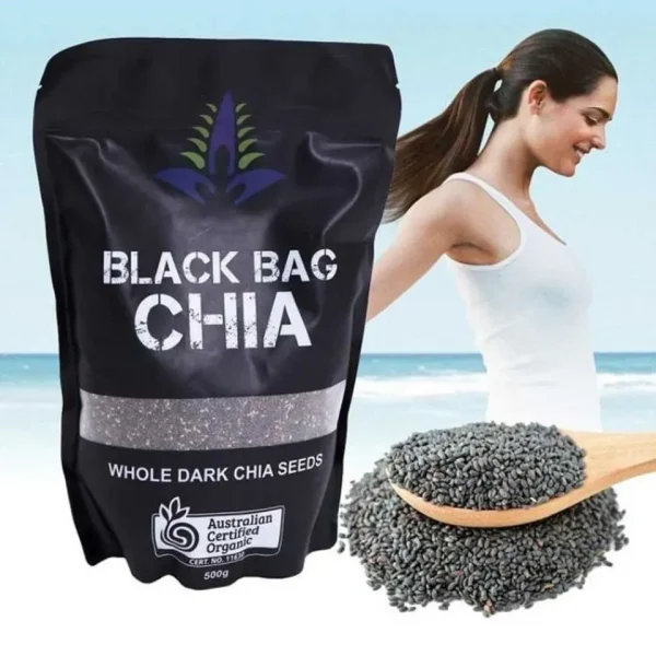 Hạt Chia Black Bag OMD hữu cơ của Úc, 500g - Hình ảnh 2