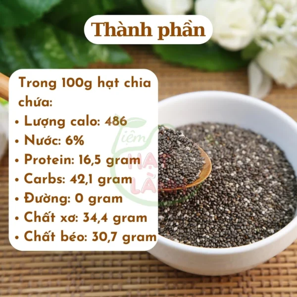 Hạt chia đen nhập khẩu Úc túi 500g - Hình ảnh 3