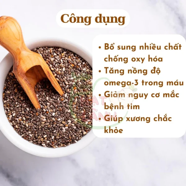 Hạt chia đen nhập khẩu Úc túi 500g - Hình ảnh 4