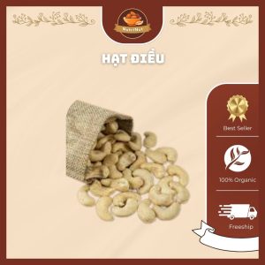 Hạt Điều Vỏ Lụa Rang Muối 500gr
